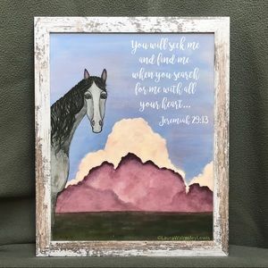 Horse Inspirational Print Wall Art/Decor
